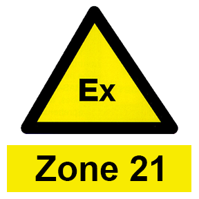 Zone 21 hazardous area icon