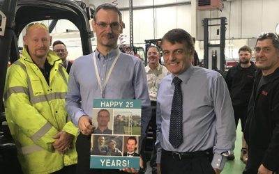 Steve Noakes celebrates 25 years at Pyroban