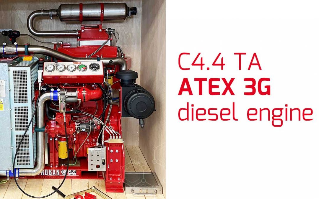 More HazPak 100 (C4.4 TA) ATEX diesel engines leave Pyroban in customer colours