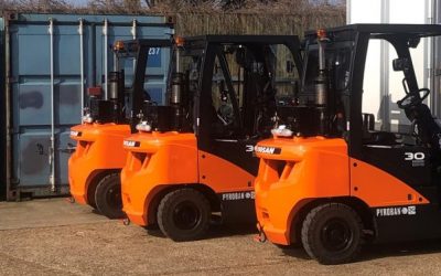 Three explosion proof Doosan lift trucks for energy sector