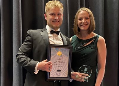 Apprentice Matthew Turner became a finalist in the ‘Young Achiever’ category in the 2021 Adur and Worthing Business (AWB) Awards in Sussex