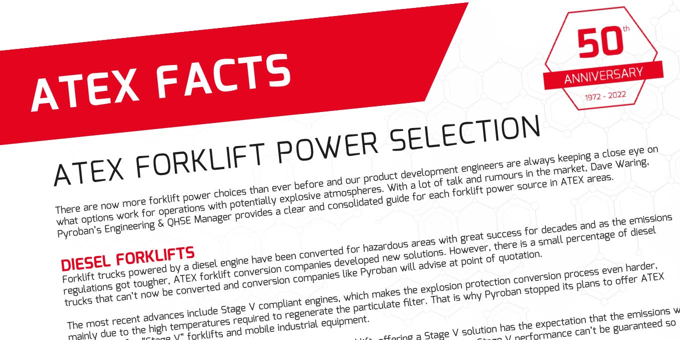 ATEX facts - forklift power options