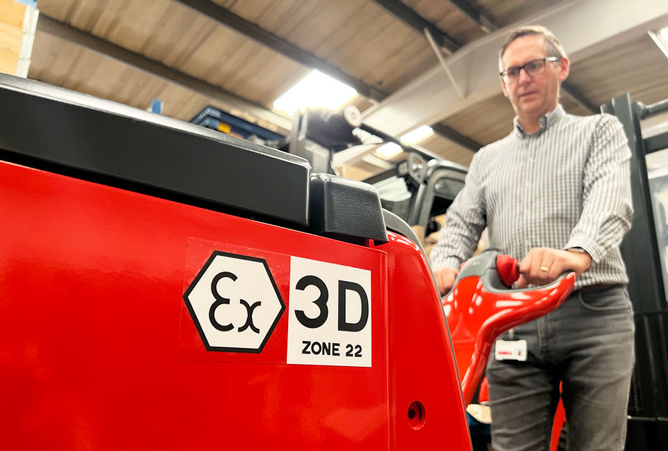Why ATEX “Zone 22” forklifts are more in demand in food and pharmaceutical industries